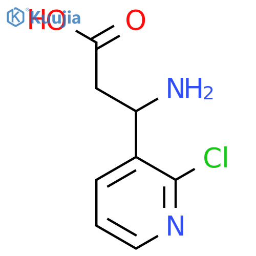 3-amino-3-(2-chloropyridin-3-yl)propanoic acid structure