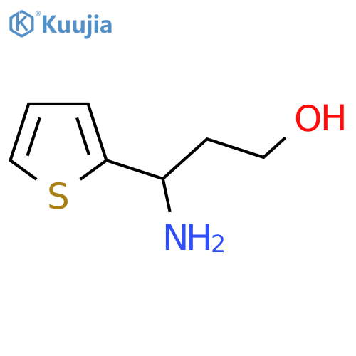 3-Amino-3-(thiophen-2-yl)propan-1-ol structure