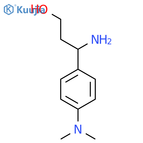 3-amino-3-4-(dimethylamino)phenylpropan-1-ol structure
