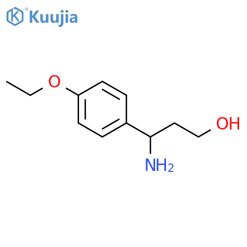 3-Amino-3-(4-ethoxyphenyl)propan-1-ol structure