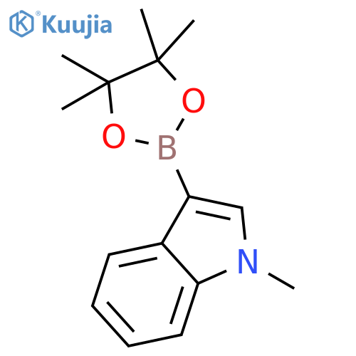 1-methyl-3-(tetramethyl-1,3,2-dioxaborolan-2-yl)-1H-indole structure
