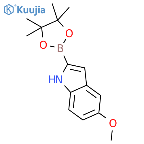 5-Methoxy-1H-indole-2-boronic acid pinacol ester structure