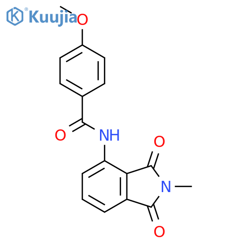 4-methoxy-N-(2-methyl-1,3-dioxo-2,3-dihydro-1H-isoindol-4-yl)benzamide structure
