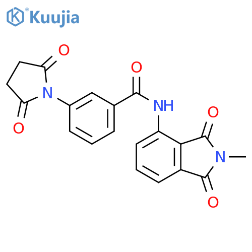3-(2,5-dioxopyrrolidin-1-yl)-N-(2-methyl-1,3-dioxo-2,3-dihydro-1H-isoindol-4-yl)benzamide structure