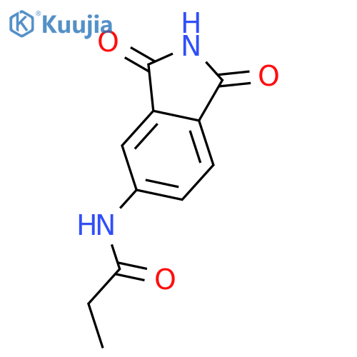 N-(1,3-dioxo-2,3-dihydro-1h-isoindol-5-yl)propanamide structure