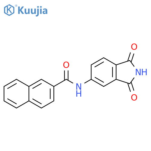 N-(1,3-dioxo-2,3-dihydro-1H-isoindol-5-yl)naphthalene-2-carboxamide structure