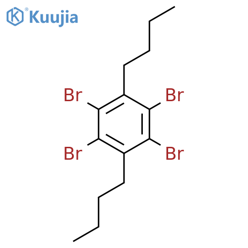 BENZENE, 1,2,4,5-TETRABROMO-3,6-DIBUTYL- structure