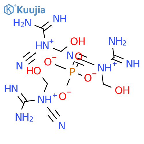 N-cyano-N-(hydroxymethyl)guanidinium phosphate structure