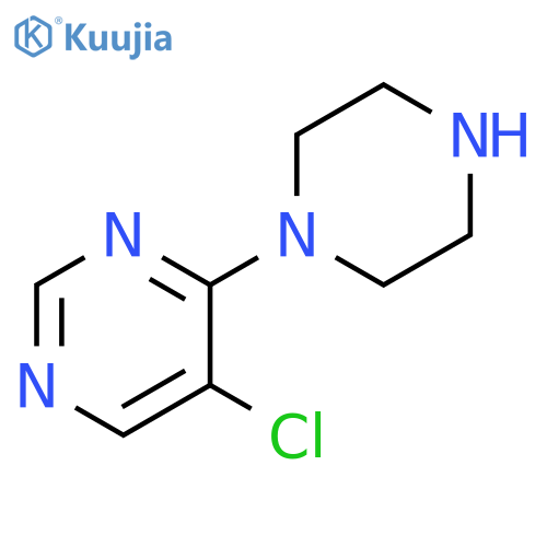 5-chloro-4-(piperazin-1-yl)pyrimidine structure