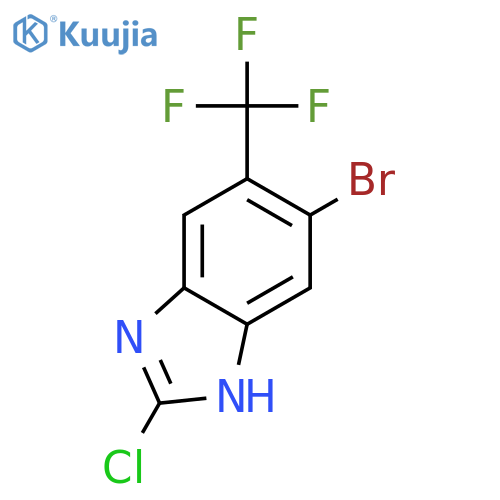 5-bromo-2-chloro-6-(trifluoromethyl)benzoimidazole structure