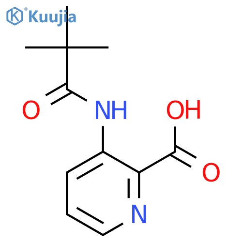 2-Pyridinecarboxylic acid, 3-[(2,2-dimethyl-1-oxopropyl)amino]- structure