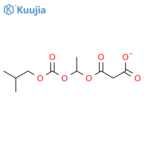 Propanedioic acid, mono[1-[[(2-methylpropoxy)carbonyl]oxy]ethyl] ester structure