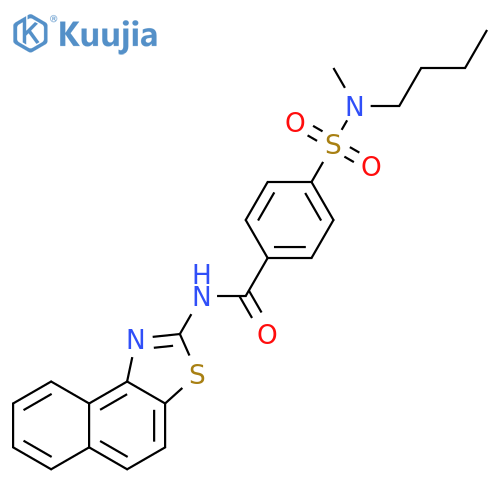 4-[butyl(methyl)sulfamoyl]-N-{naphtho[1,2-d][1,3]thiazol-2-yl}benzamide structure