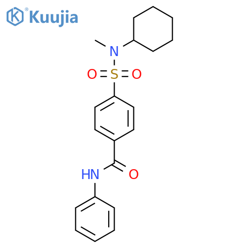 4-cyclohexyl(methyl)sulfamoyl-N-phenylbenzamide structure