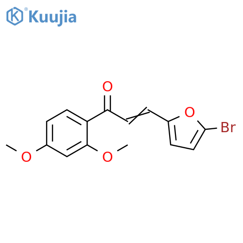 (2E)-3-(5-bromofuran-2-yl)-1-(2,4-dimethoxyphenyl)prop-2-en-1-one structure