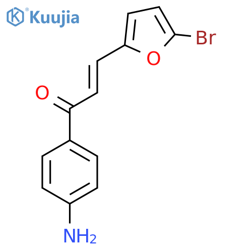 (2E)-1-(4-aminophenyl)-3-(5-bromofuran-2-yl)prop-2-en-1-one structure