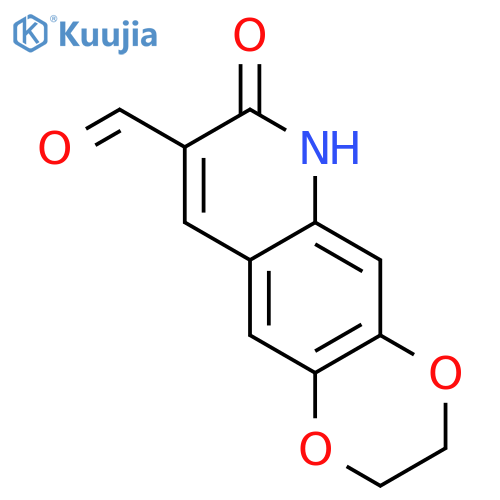 1,4-Dioxino[2,3-g]quinoline-8-carboxaldehyde,2,3,6,7-tetrahydro-7-oxo- structure