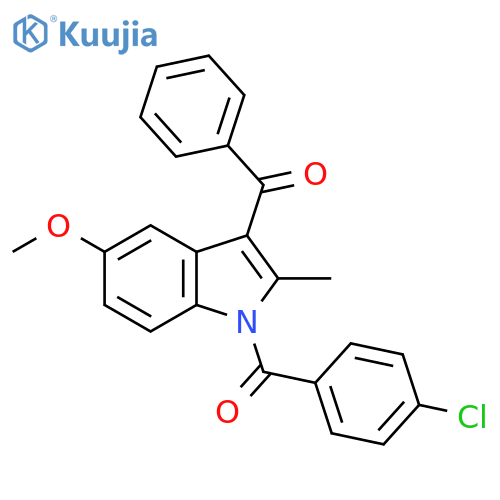 1H-Indole, 3-benzoyl-1-(4-chlorobenzoyl)-5-methoxy-2-methyl- structure