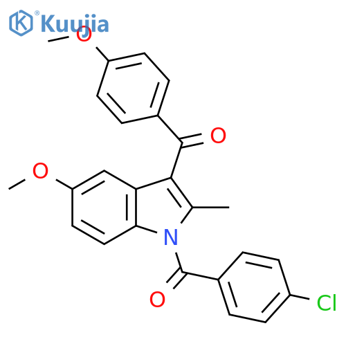 1H-Indole,1-(4-chlorobenzoyl)-5-methoxy-3-(4-methoxybenzoyl)-2-methyl- structure