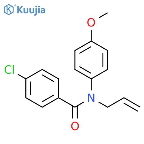 Benzamide, 4-chloro-N-(4-methoxyphenyl)-N-2-propenyl- structure