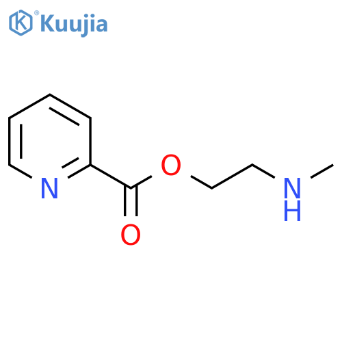 2-Pyridinecarboxylic acid, 2-(methylamino)ethyl ester structure