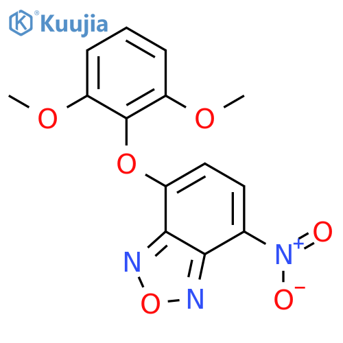 2,1,3-Benzoxadiazole, 4-(2,6-dimethoxyphenoxy)-7-nitro- structure
