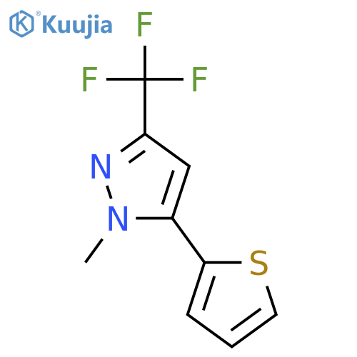 1H-Pyrazole, 1-methyl-5-(2-thienyl)-3-(trifluoromethyl)- structure