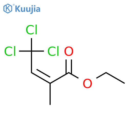 2-BUTENOIC ACID, 4,4,4-TRICHLORO-2-METHYL-, ETHYL ESTER, (2Z)- structure