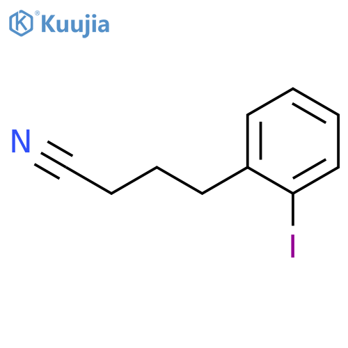 Benzenebutanenitrile, 2-iodo- structure