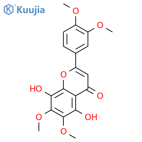 2-(3,4-Dimethoxy-phenyl)-5,8-dihydroxy-6,7-dimethoxy-chromen-4-on structure