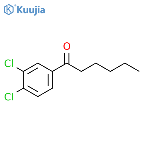 1-(3,4-Dichloro-phenyl)-hexan-1-one structure