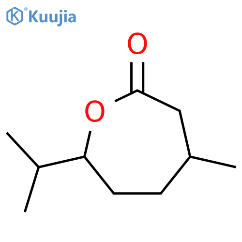 (4R-trans)-7-isopropyl-4-methyloxepan-2-one structure