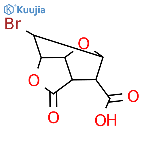 3-Bromo-5-oxohexahydro-2,6-methanofuro[3,2-b]furan-7-carboxylic acid structure