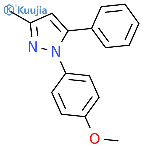 1H-Pyrazole, 1-(4-methoxyphenyl)-3-methyl-5-phenyl- structure
