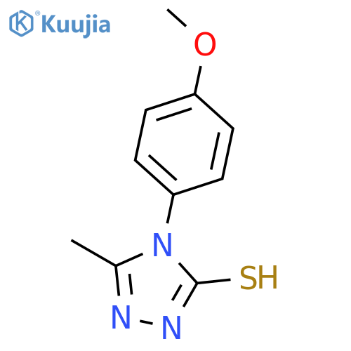 4-(4-methoxyphenyl)-5-methyl-4H-1,2,4-triazole-3-thiol structure