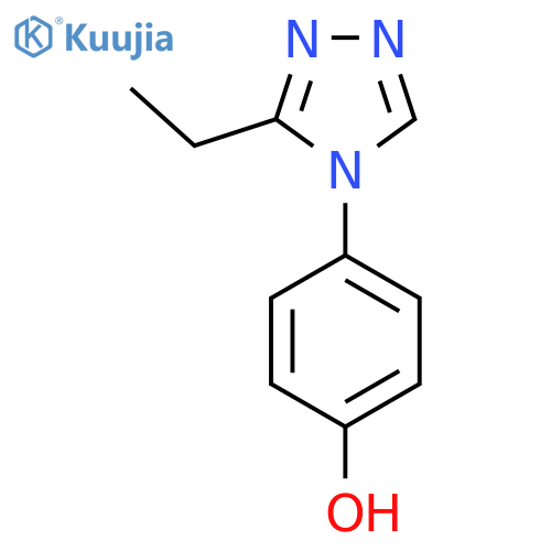 4-(3-Ethyl-4H-1,2,4-triazol-4-YL)phenol structure