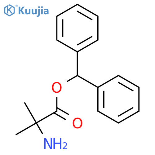 Alanine, 2-methyl-, diphenylmethyl ester structure