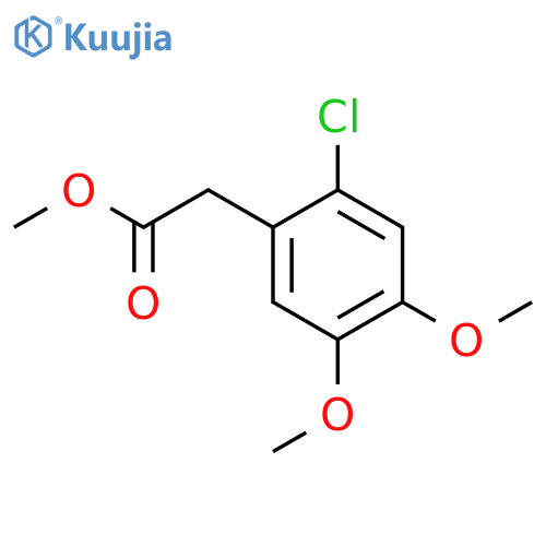 methyl (2-chloro-4,5-dimethoxyphenyl)acetate structure