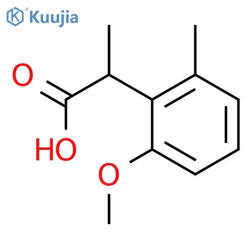 2-(2-methoxy-6-methylphenyl)propanoic acid structure
