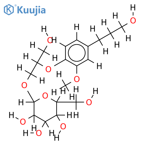 (R)-1-O-(beta-D-glucopyranosyl)-2-[2-methoxy-4-(omega-hydroxypropyl)phenoxy]-propan-3-ol structure