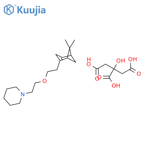 1-{2-[2-(6,6-dimethylbicyclo[3.1.1]hept-2-en-2-yl)ethoxy]ethyl}piperidine 2-hydroxypropane-1,2,3-tricarboxylate (salt) structure