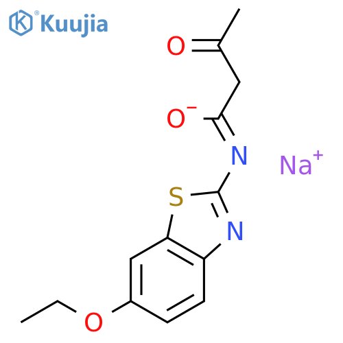 sodium (1Z)-N-(6-ethoxy-1,3-benzothiazol-2-yl)-3-oxobutanimidate structure