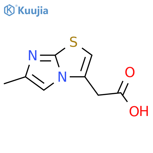 2-{6-methylimidazo2,1-b1,3thiazol-3-yl}acetic Acid structure