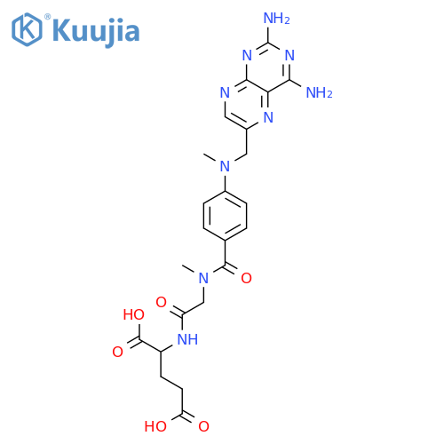 N-[(4-{[(2,4-diaminopteridin-6-yl)methyl](methyl)amino}phenyl)carbonyl]-N-methylglycyl-L-glutamic acid structure