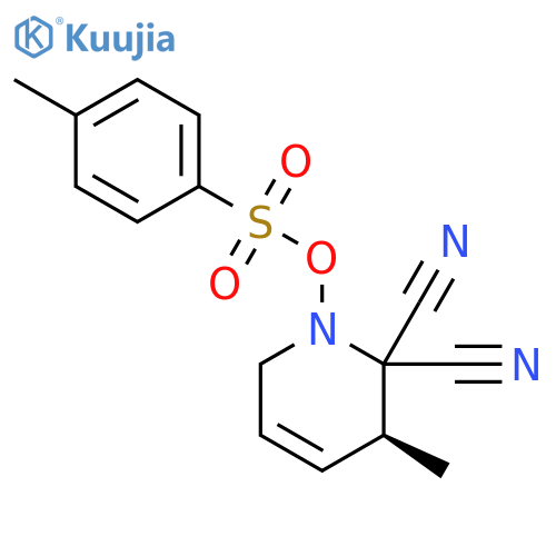 (S)-6,6-dicyano-5-methyl-5,6-dihydropyridin-1(2H)-yl 4-methylbenzenesulfonate structure