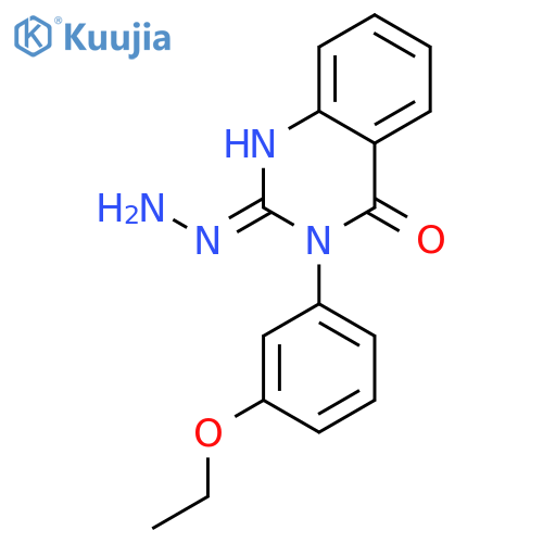 2,4(1H,3H)-QUINAZOLINEDIONE, 3-(3-ETHOXYPHENYL)-, 2-HYDRAZONE structure