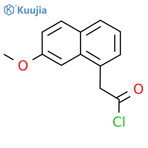 (7-Methoxy-1-naphthyl)acetic acid chloride structure
