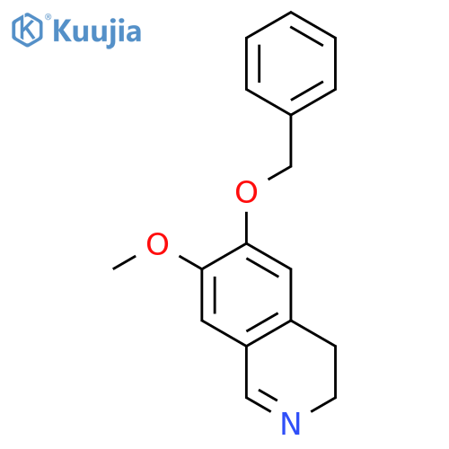 6-\u200bBenzyloxy-\u200b7-\u200bmethoxy-\u200b3,\u200b4-\u200bdihydro-\u200bisoquinoline structure
