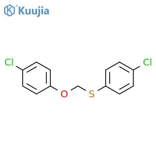 1-Chloro-4-{[(4-chlorophenoxy)methyl]sulfanyl}benzene structure