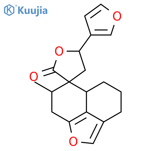 (3R,5S,5a'S,7'R)-5-(furan-3-yl)-7'-methyl-3',4,4',5,5',5a',7',8'-octahydrospiro[furan-3,6'-naphtho[1,8-bc]furan]-2-one structure